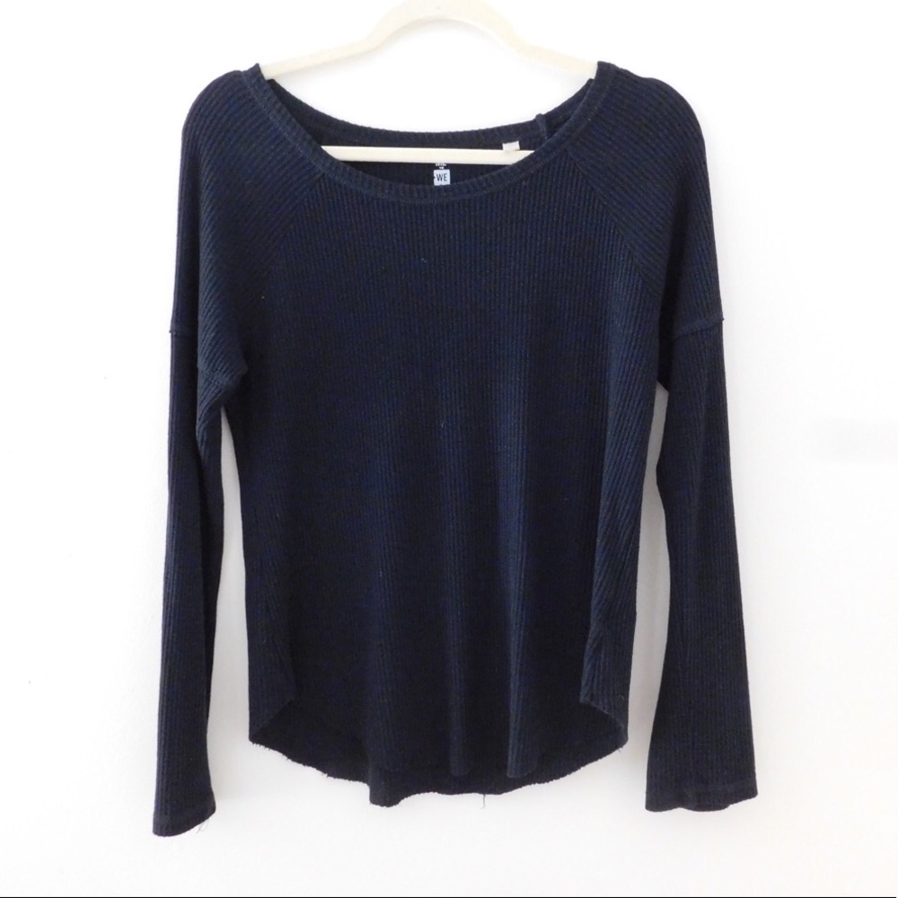 Pacsun Long Sleeve Black Ribbed Tee